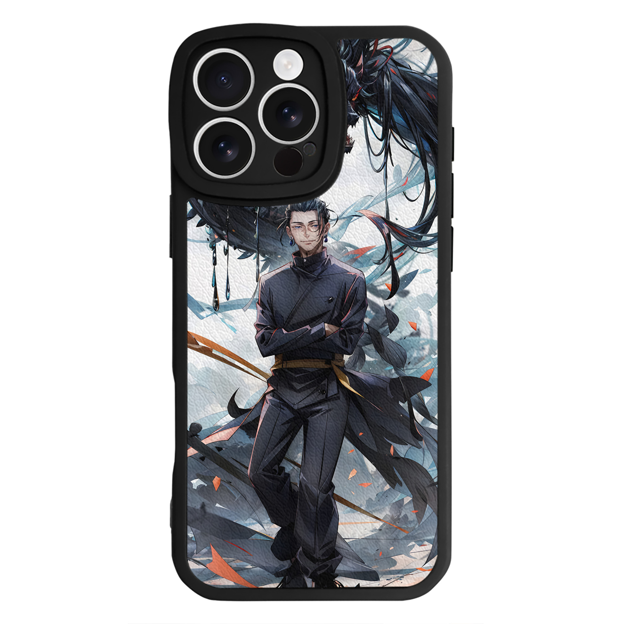 （画像用） 呪術廻戦 Jujutsu Kaisen 【iPhone 16シリーズ対応】シリコンスマホケース（レザー調） 材質：シリコン